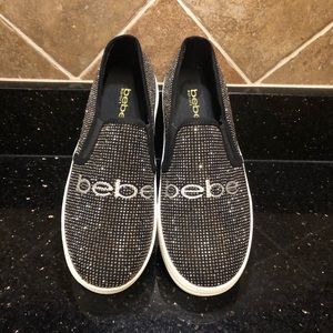 Bebe shoes sport in sparkly black